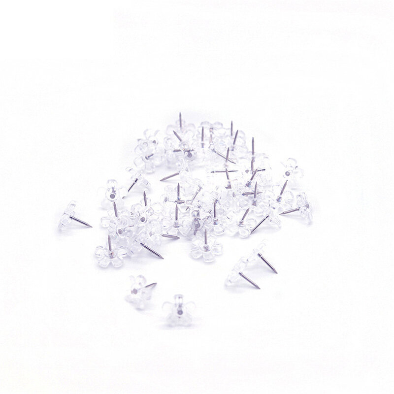 透明シルバープッシュピン親指画鋲ボードピン描画フォト壁学生オフィス文具学用品