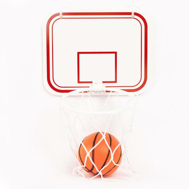 Zabawna Mini plastikowa piłka do koszykówki Hoop Over Toys Kit Indoor Home fani koszykówki gra sportowa zestaw zabawek dla dzieci dorośli
