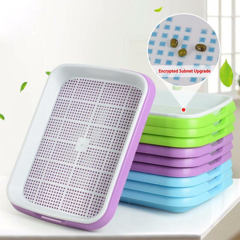Double-layer Plastic Hydroponic Flower Basket Flower Plant Sprouting Tray Box Sprout Seedling Tray Paper Planting Sprout 40FP14