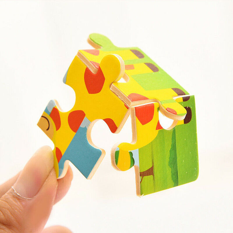 17 style rozwój nauka kolor kształt zabawki dla dzieci 3D drewniane Puzzle Cartoon edukacyjne zabawki dla dzieci