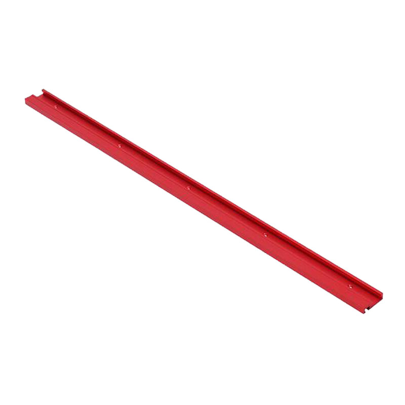 T-track لأعمال النجارة من سبائك الألومنيوم الحمراء ، مقياس ميتري بفتحة T مقاس 600 مللي متر ، 45 × 12.8 مللي متر ، نوع 45
