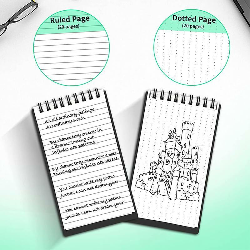 Cuaderno inteligente reutilizable B7, Mini Bloc de notas con ondas de microondas, borrado de nube, portátil, diario, oficina, escuela