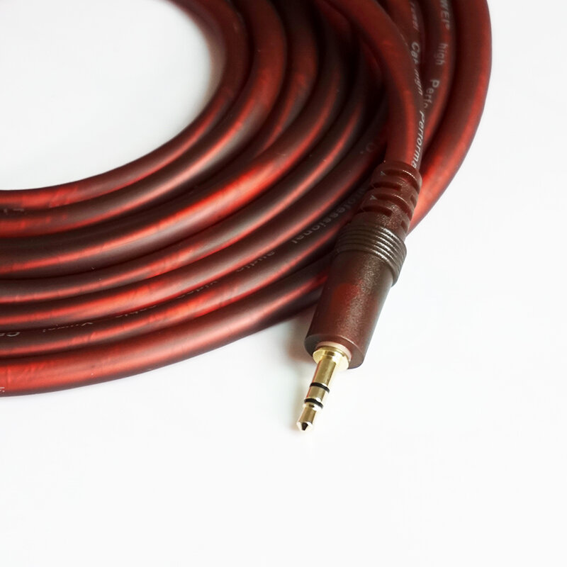 Cable de Audio HIFI 4N OFC de bajo ruido, Conector estéreo Premium de 3,5mm a conector macho XLR, Cable de micrófono de Color marrón transparente, 3 metros