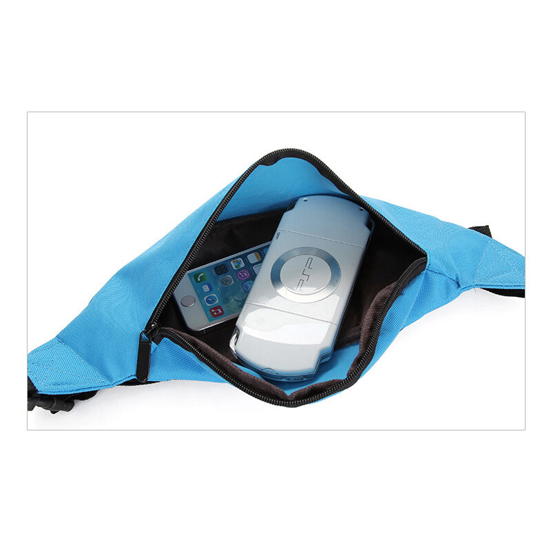 女性用ジッパー式防水ウエストバッグ,携帯電話ホルダー,トラベルバッグ,チェストベルト,枕