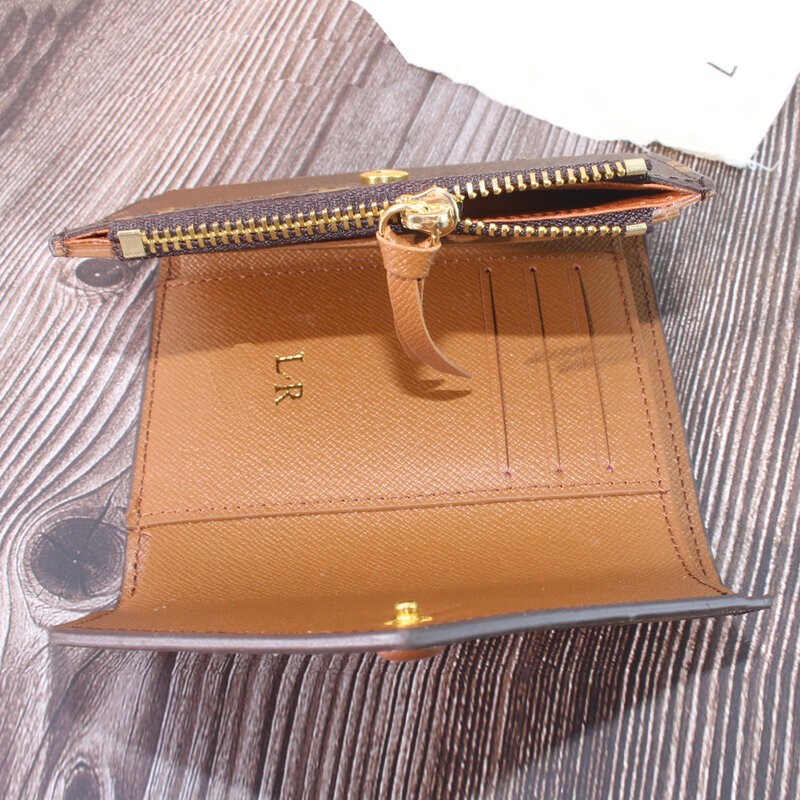 Customized Lettering Initial Letter Luxury Wallet Women's Mini Short Folding Card Holder Brand Master Design High Quality Wallet