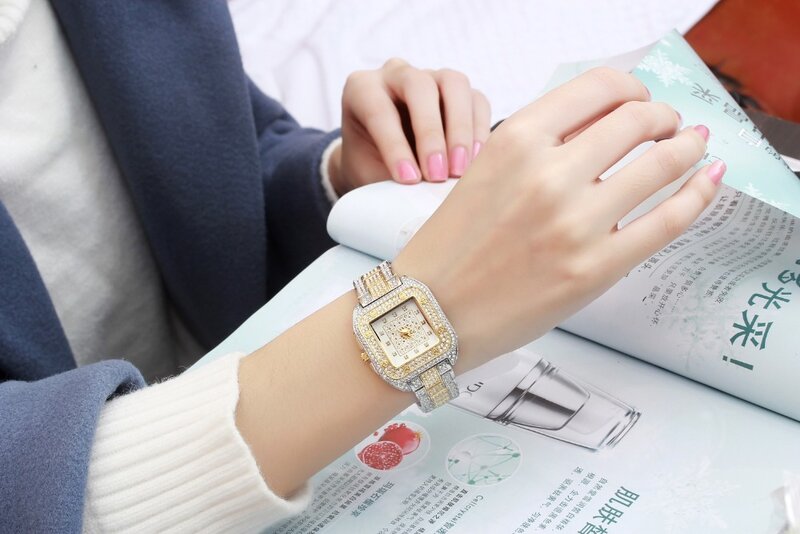 MISSFOX orologi da polso da donna orologio da donna moda 2020 marca Casual quadrato Carter orologio da donna orologio al quarzo femminile con serbatoio impermeabile