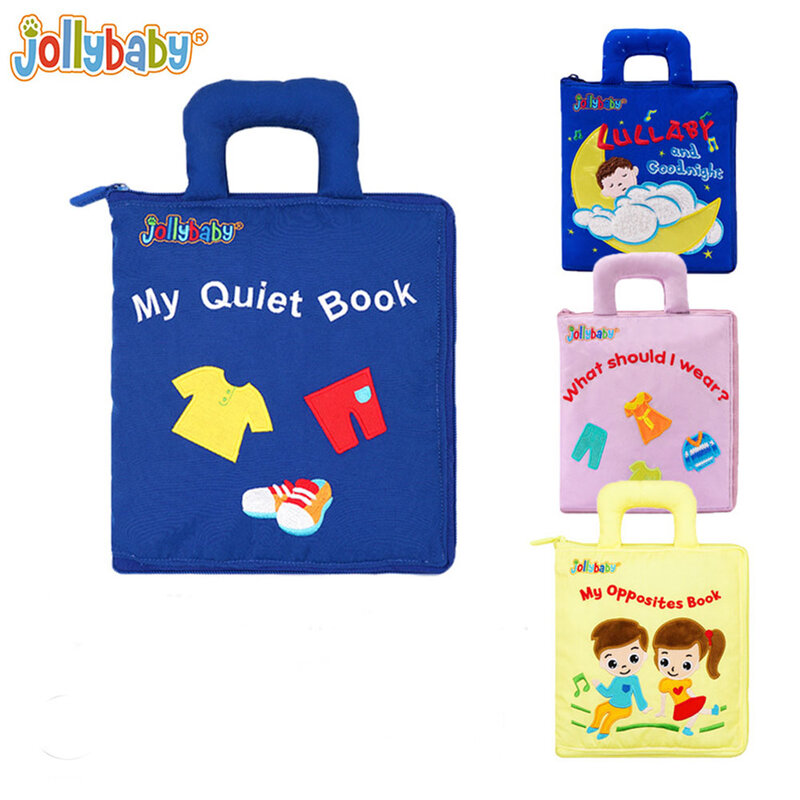 Kidsbooks Baby Early Learning “My Quiet Book ” Cloth Book Parent-child Interactive Sound Paper Puzzle Toy
