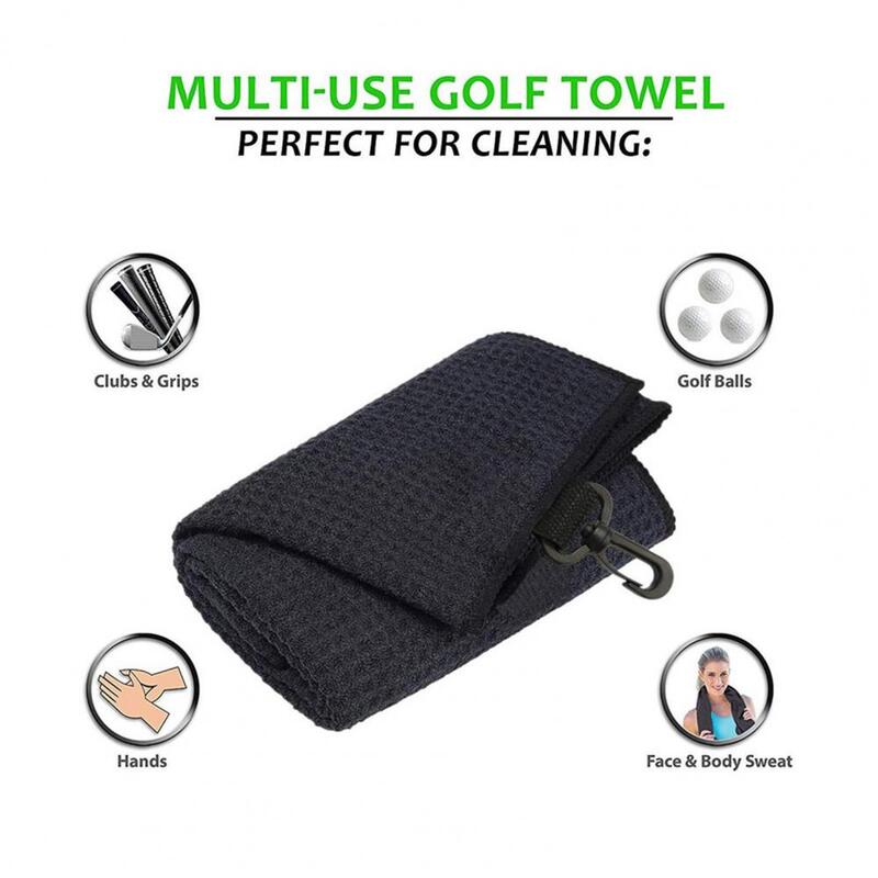 Toalla de Golf útil Anti-pilling, palos plegables, bolas, toallas de limpieza de mano para Yoga, toalla de ejercicio, toalla de Club de Golf