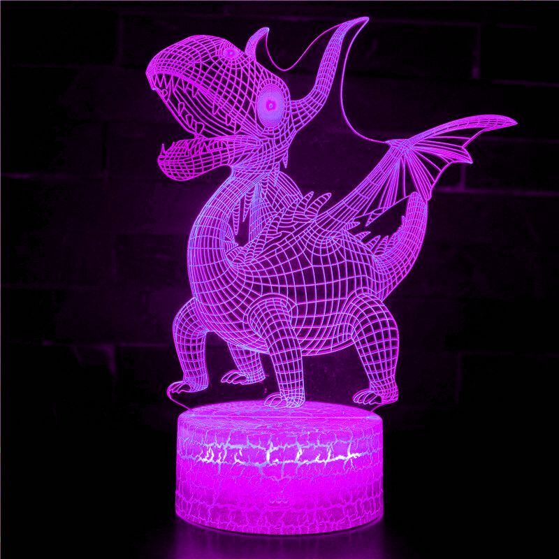 3D nacht licht für dinosaurier ente-billed drachen form design neon licht zimmer wand hause dekoration schlafzimmer USB LED nacht licht