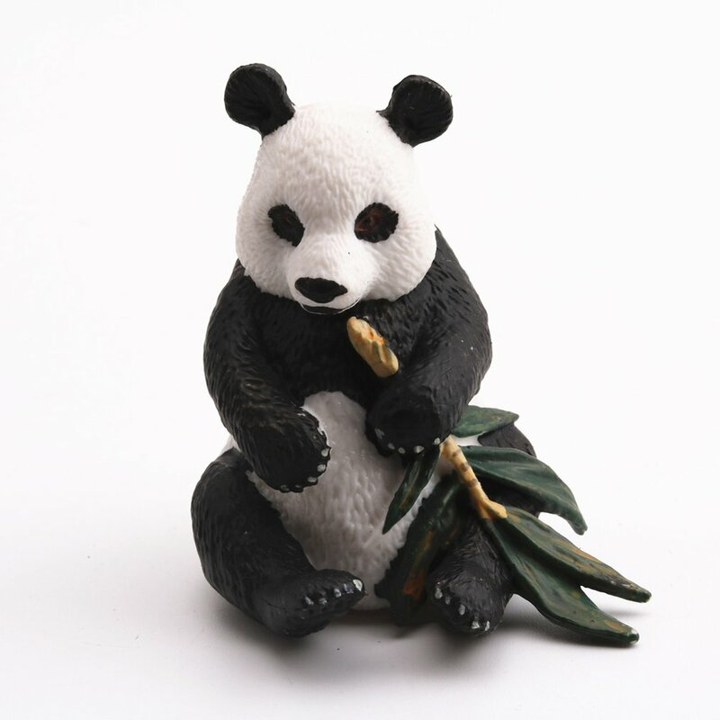 Simulation Lebensechte Wilde Tier Spielzeug Sitzen Panda Modell Figurine Action-figuren Wohnkultur Pädagogisches Spielzeug für Kinder