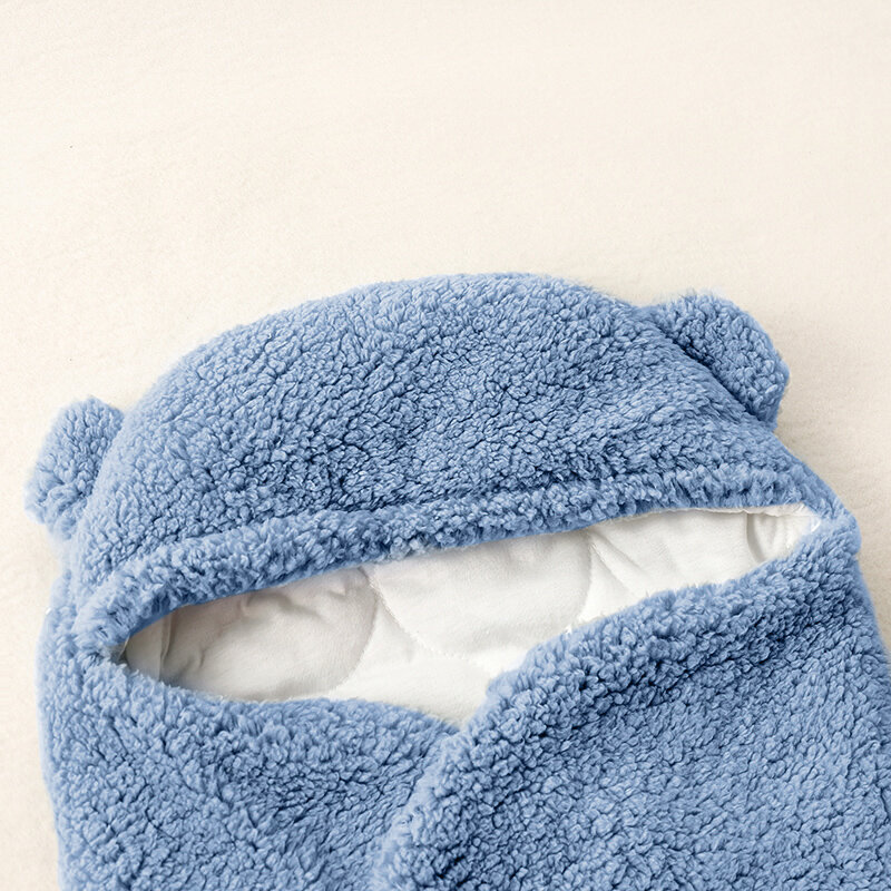 Hibobi neonato inverno caldo sacchi a pelo morbido Infant Swaddle Wrap passeggino avvolgere neonato cotone addensare per bambino 0-9 mesi
