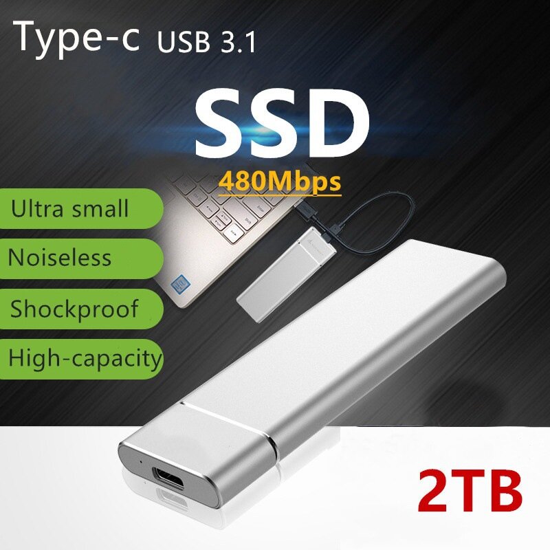 Ssd móvel unidade de estado sólido 16tb 12 dispositivo de armazenamento disco rígido computador portátil usb 3.0 discos rígidos móveis disco de estado sólido