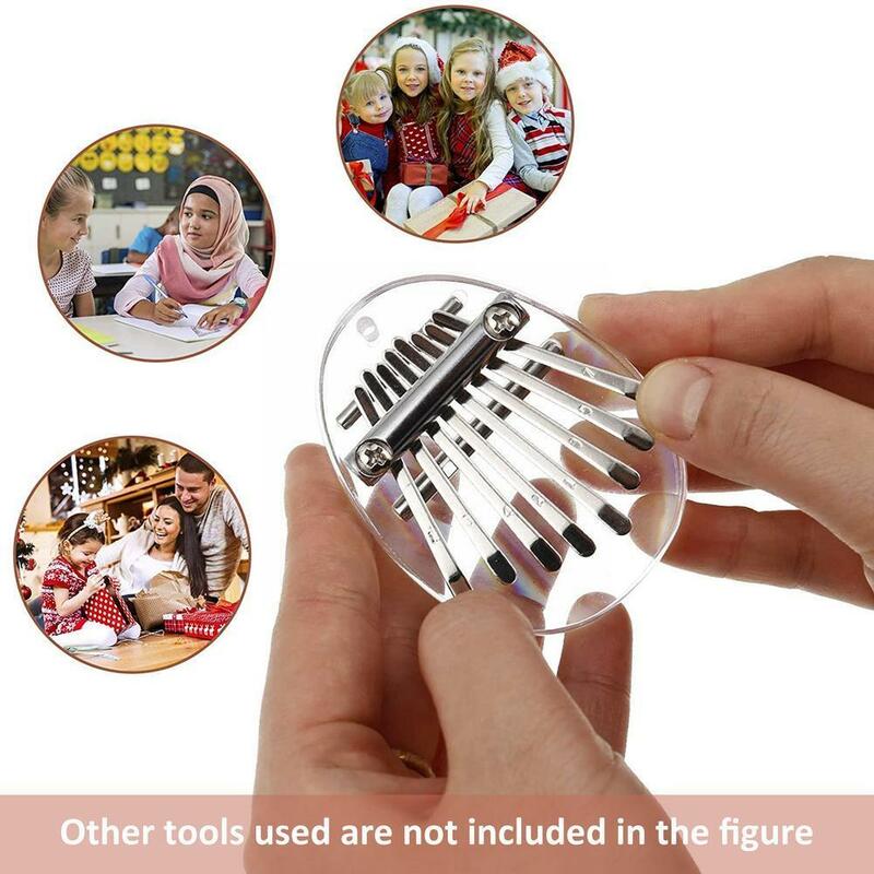 8 Key Mini Thumb Piano Wood Transparent Exquisite Finger Accessories Instrument For Music Piano Musical Thumb Gifts Lovers N3C4