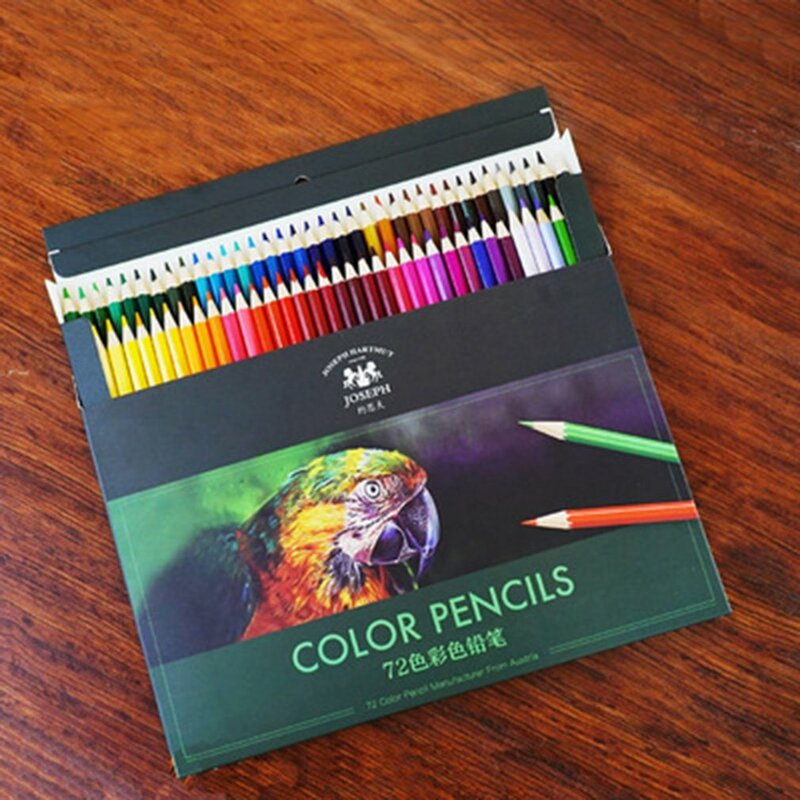 Lápis coloridos a favor do meio ambiente oleoso colorido chumbo desenho caixas e barreled 12/18/24/36/48/72 cores