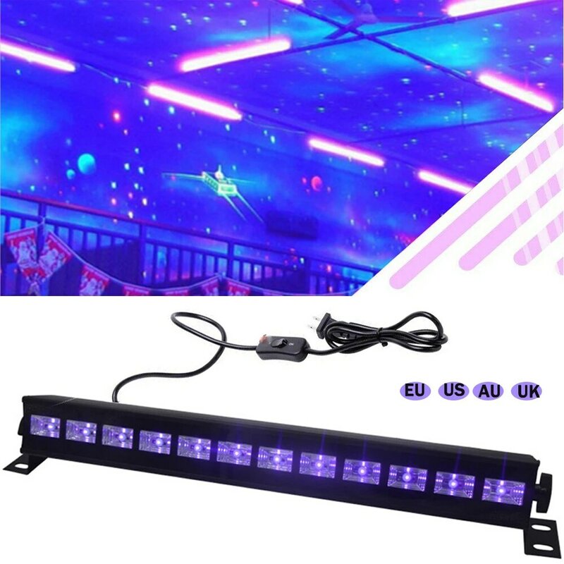 12 LED 36W LED Bühne Licht Wirkung DJ Disco UV Violet Wall Washer Scheinwerfer Party Bar Flutlicht AC 100 -240V Laser Schwarz Lichter