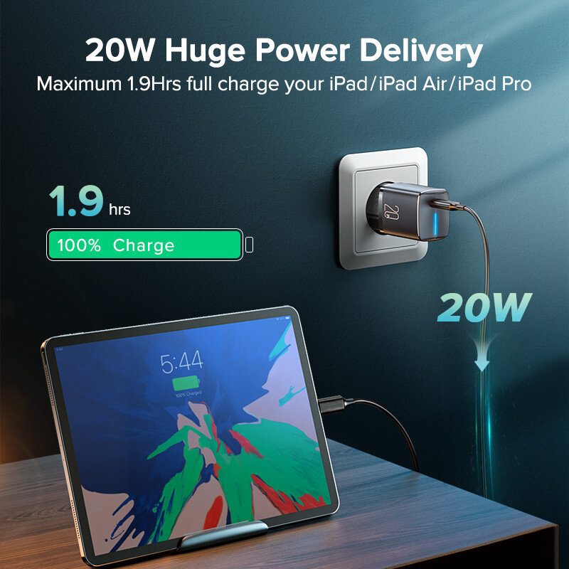 20W PD Charger Super Quick Charge QC3.0 4.0สนับสนุนสำหรับ Huawei Xiaomi Samsung Type C Travel โทรศัพท์มือถือชาร์จ