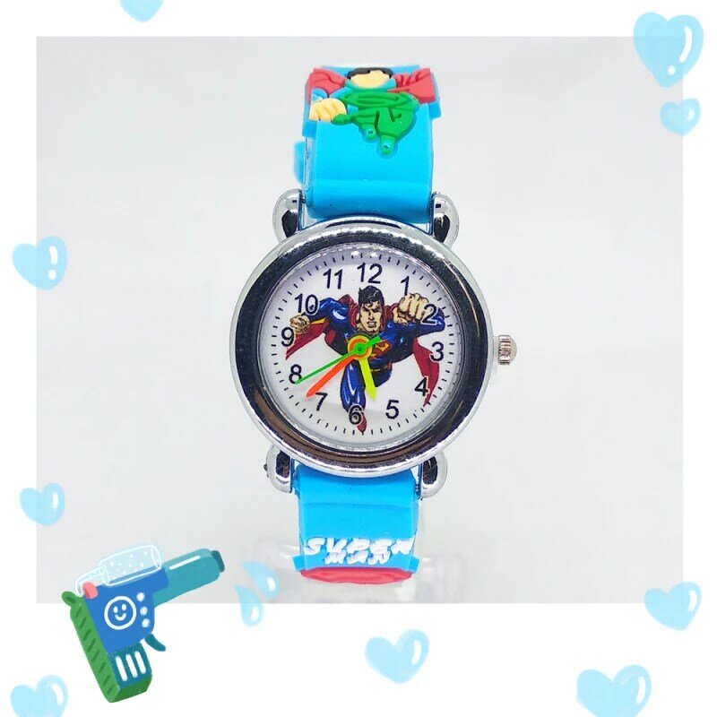 3D 만화 소년 아이들을위한 시계 선물 학생 학생 시계 실리콘 2020 새로운 고품질 아이 시계 아기 크리스마스 선물