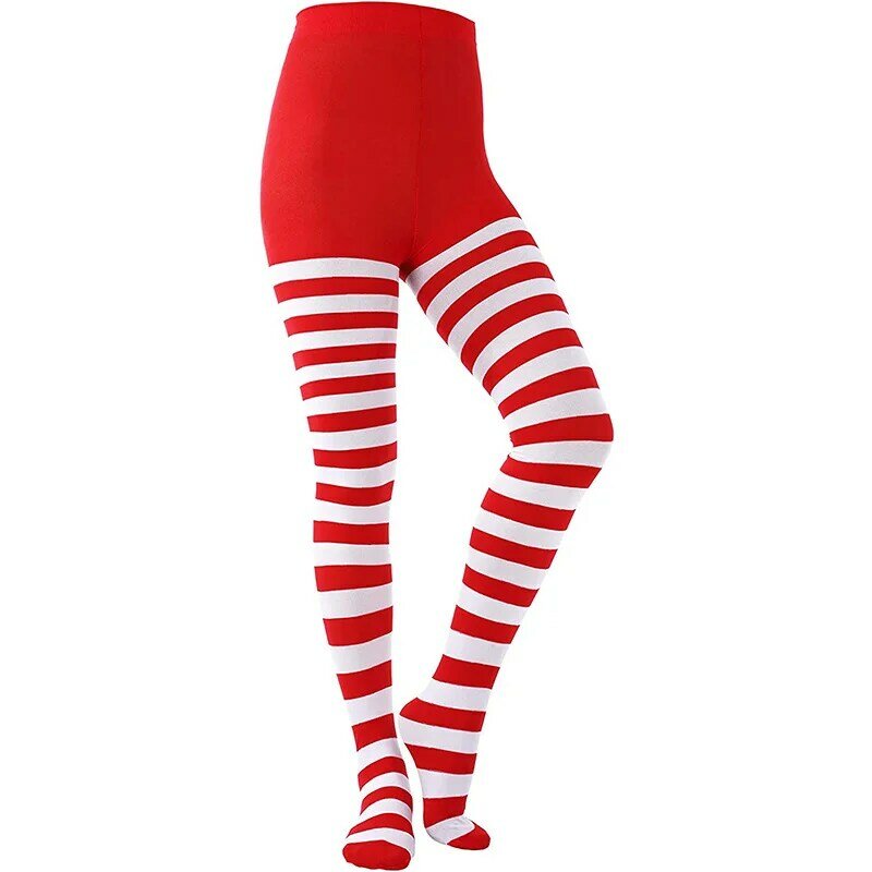 Hirigin Kerst Leggings Herfst Winter Festival Legging Plus Size Vrouwen 3D Gestreepte Sexy Hoge Taille Skinny Broek Xmas 2021 Nieuwe