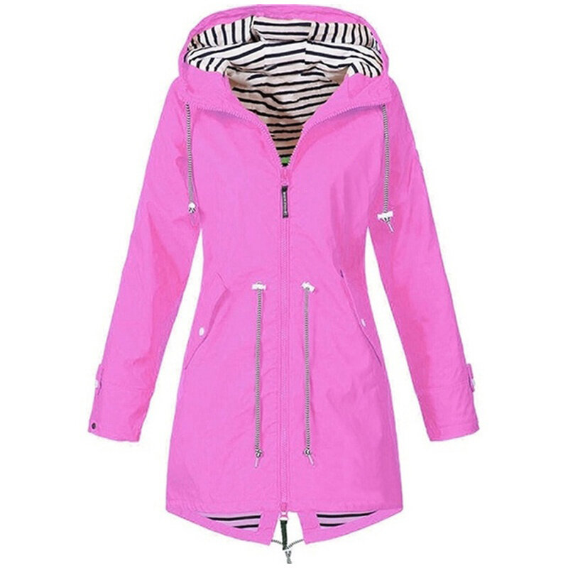여성 자켓 코트 방수 방풍 전환 후드 자켓 야외 하이킹 의류 겉옷 여성 경량 레인 코트