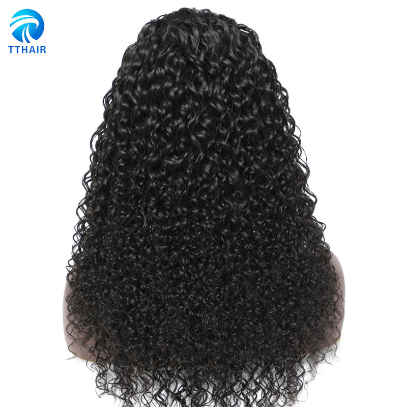 Human Hair Wigs Headband Wig Curly Human Hair Wig With Bangs u Part Wig Full Machine Made Wigs For Women 150 Peruvian Remy Hair