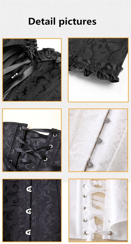 Corsetto europeo e americano nastro di alta qualità Jacquard corte corsetto fibbia In acciaio supporto pancia busto corsetto disponibile