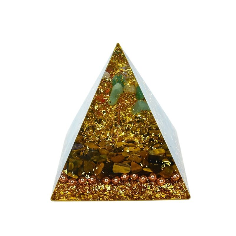 Energi Piramida Emosional Meningkatkan Hubungan Keberuntungan Meningkatkan Kepercayaan Diri Manipura Chakra Perhiasan Kristal Ornamen Organit