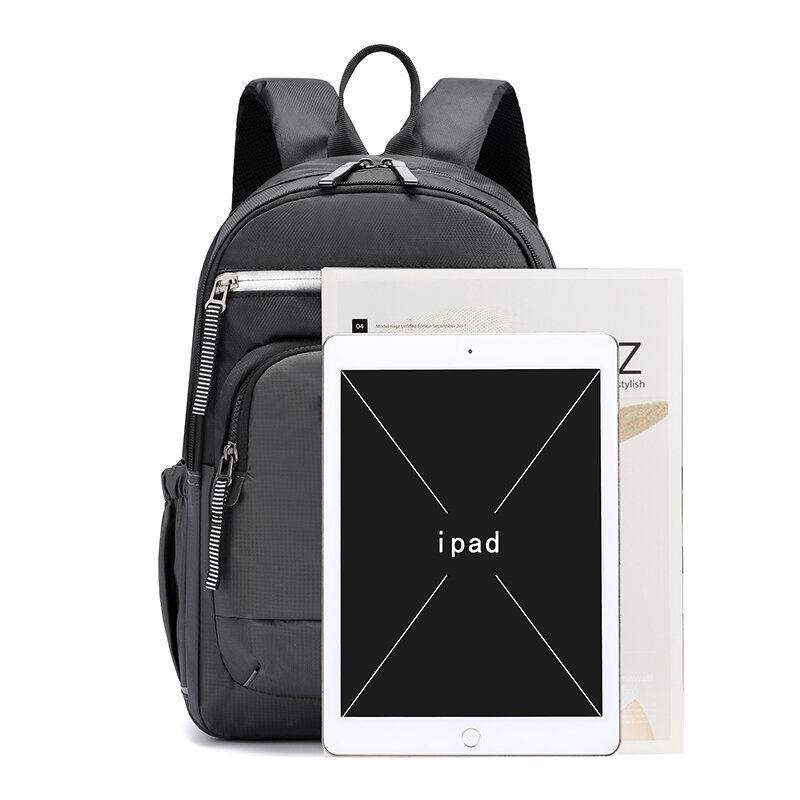 Mochila de viaje para hombre, bolso de hombro multifuncional de gran capacidad para ordenador, bolso impermeable para estudiantes