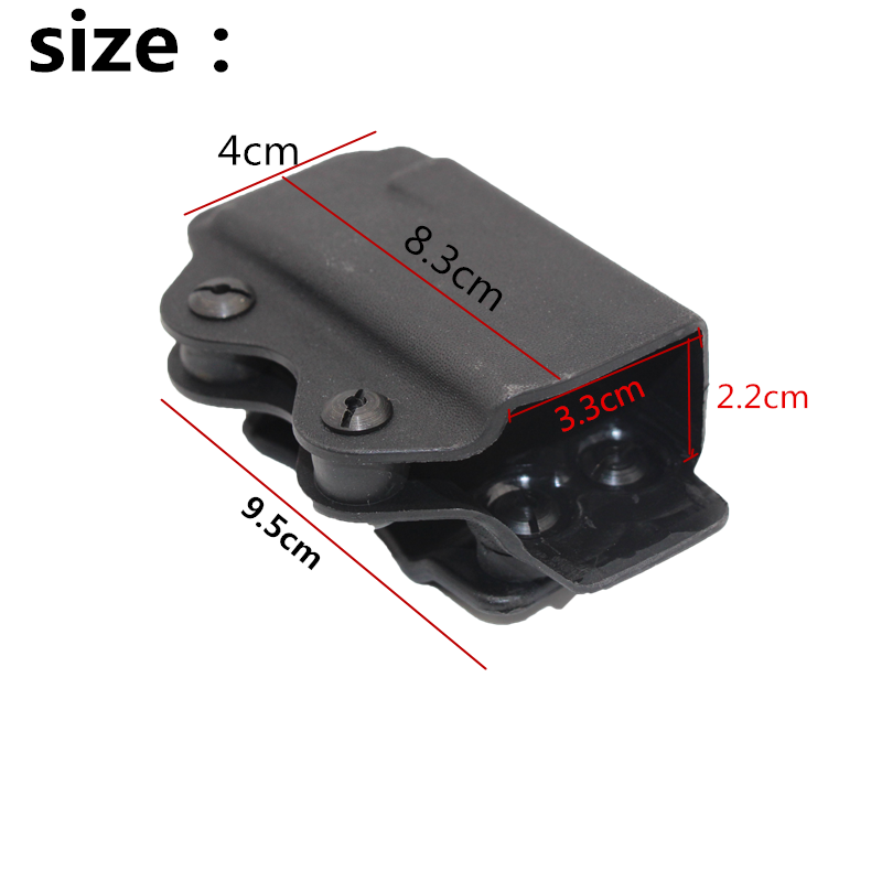 Coldre de arma única revista caso mag bolsa para glock 17 19 26/23/27/31/32/33 único iwb/owb compartimento bolsa caça acessórios