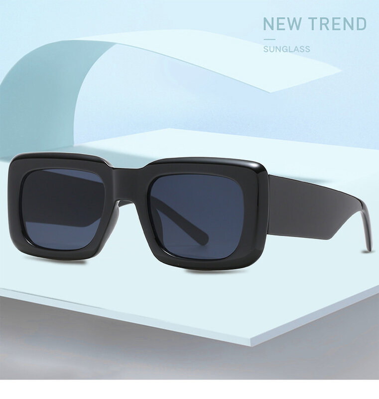 LONSY Retro Rectangle Sunglasses Women Fashion Brand Designer Candy Color Colorful Eyewear Men Square Sun Glasses Shades UV400