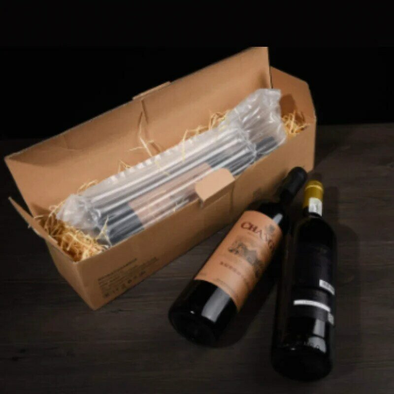 Sacs d'emballage de protection du vin, 50 pièces, colonne d'air, tampon Anti-pression et anti-collision, sac à bulles