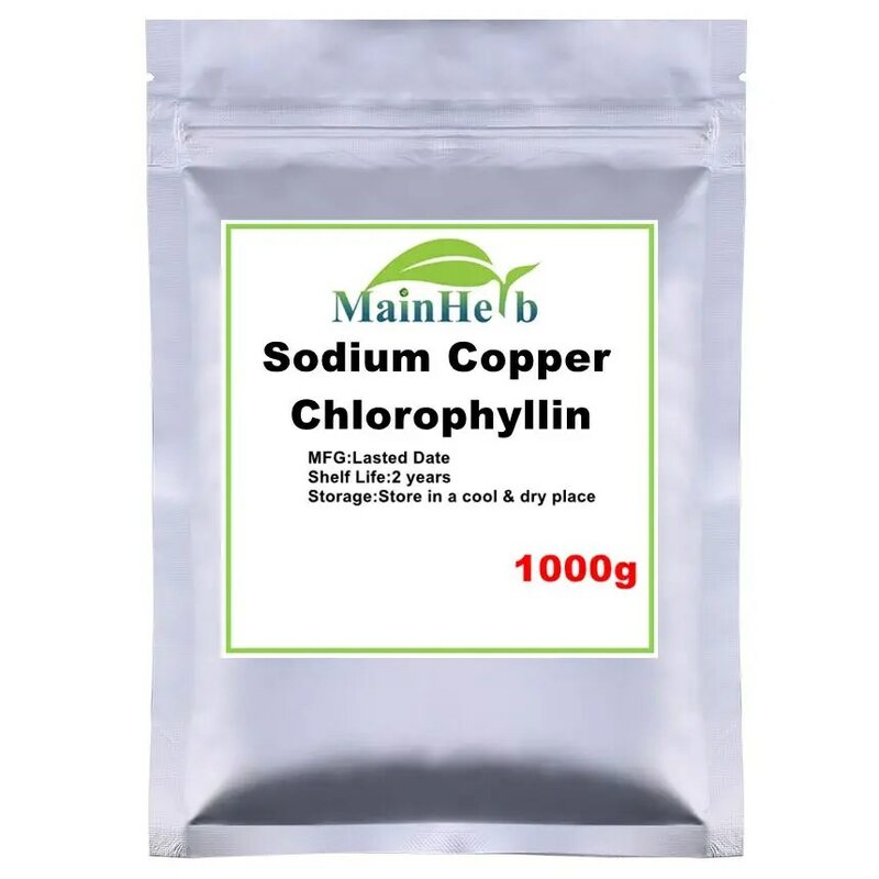 Clorofilina Soluble en agua, clorofilina de cobre y sodio, utilizado en cosméticos