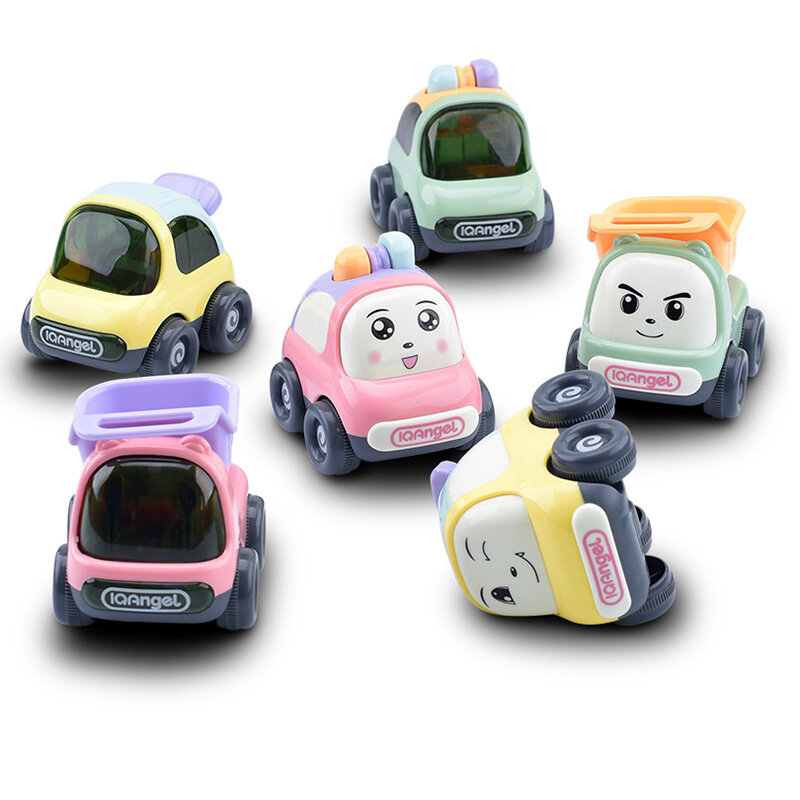 3pcs/set 2021 Baby Puzzle Non-pull Back Car Children's Toy Car Boys and Girls Inertia Car Set Children 0-3 Years Old Toys