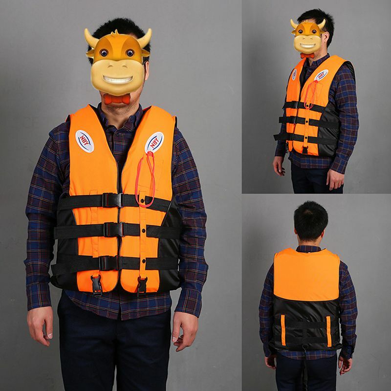 Boating Life Raft Vest Universal Driving Survival Suit Life Jacket for Adult Children with Pipe Swimming Trainning