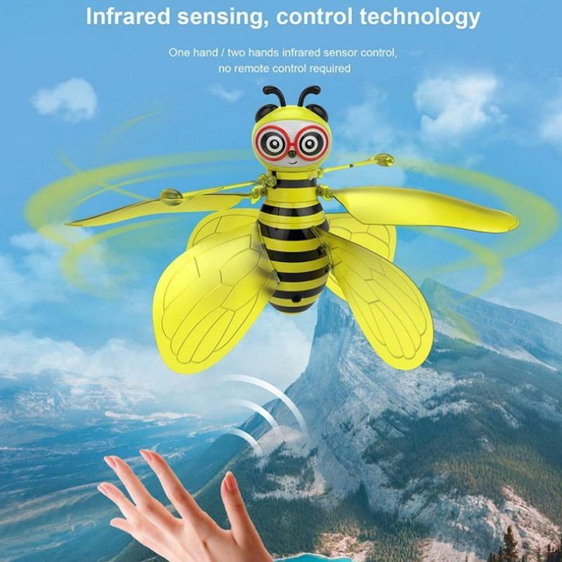 الطائرات التحكم عن بعد اللعب طائرة مروحية مصغرة الأطفال هدية تحلق الكرة مضيئة للأطفال كرات الطيران الإلكترونية الأشعة تحت الحمراء التعريفي