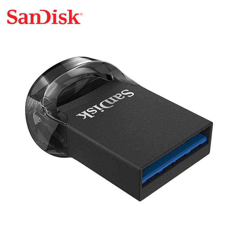 SanDisk Ultra Fit CZ430 Usb 3.1 256Gb 128Gb 64Gb 32Gb 16Gb ความเร็วอ่าน130เมกะไบต์/วินาที Pendrive Flash Memory Stick