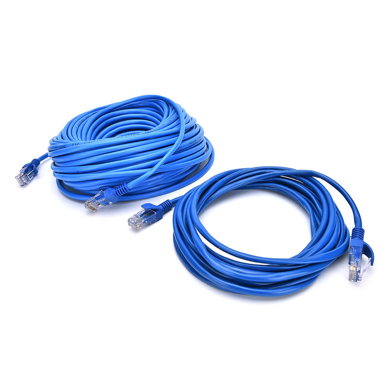 1PC RJ45 kabel Ethernet 20m 30m dla Cat5e Cat5 sieć internetowa kabel sieciowy LAN przewód do komputer stancjonarny