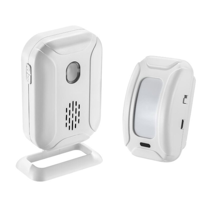 Bel Pintu Masuk Nirkabel Alarm Rumah Bel Pintu Inframerah Nirkabel Detektor Sensor Gerak PIR Bel Pintu Masuk Tamu Pengunjung Alarm