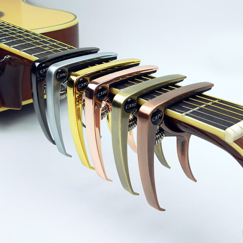 Capo para guitarra eléctrica acústica, accesorios de alta calidad para ukelele, mandolina, aleación de Zinc