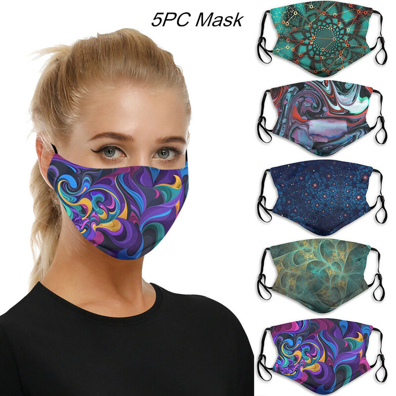 Маска для рта для взрослых мужчин и женщин, маска для животных с принтом собаки, Пыленепроницаемая смываемая маска, защитные маски для лица, ...
