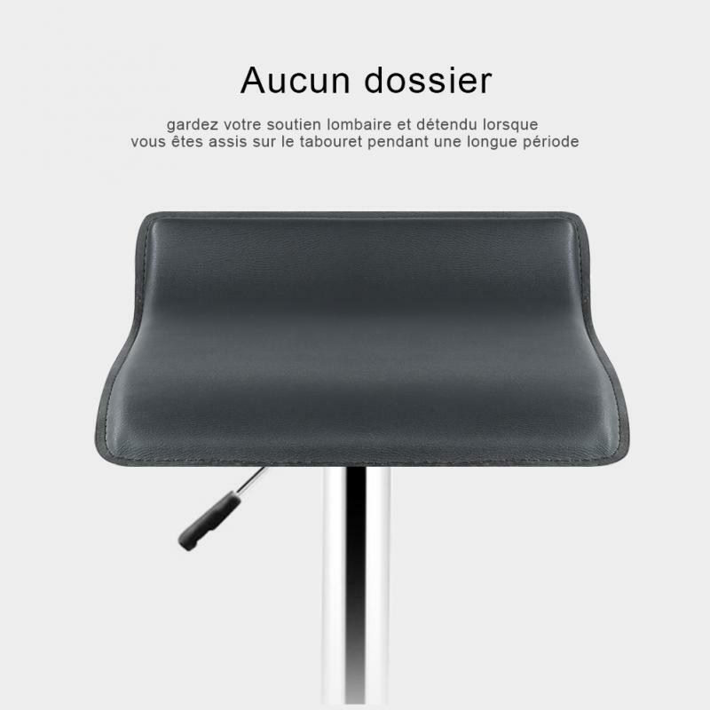 新 2 ピース/セット合成皮革調節可能なスイベルバースツール椅子空気圧大型カウンターパブスツール HWC