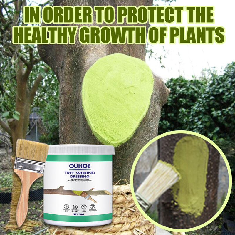 30g Tree Wound Sealer Healing Cream Wound Bonsai Cut Paste Smear Agent Pruning Compound Sealer For Home Gardening Plants Tools
