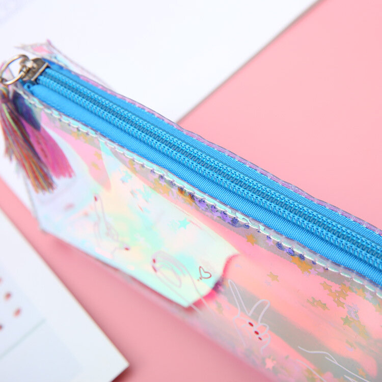 Блестящая сумка для ручек, модная Милая Фотосумка для карандашей, креативная сумка для хранения, косметичка, сумка для канцелярских принадл...