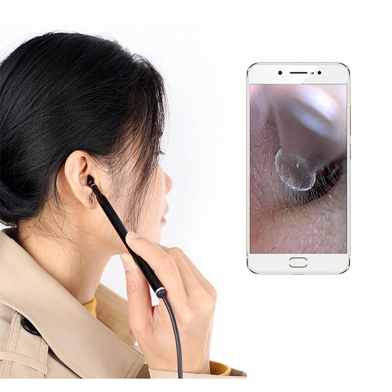 Usb Ohr Kamera Otoskop 3,9 Mm Ohr Umfang Endoskop Visuelle Ohr Endoskop Mit Ohr Schmelzen Kompatibel Ohr Reiniger Für Android