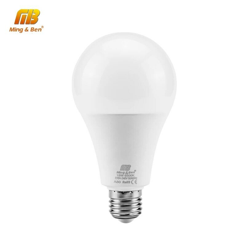 Ampoule Smart IC LED E27 E14 220V, sans scintillement, puissance réelle 3W 5W 7W 9W 12W 15W 18W, haute luminosité, LED Bombilla