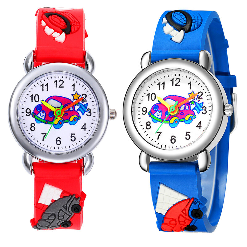 Cartoon Car Watch Children Learning Time Bracelet Good Quality Kids Watches for Girl Boy Gift Clock Child Quartz Watch Baby Toy
