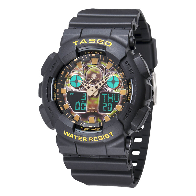 TASGO 2020 Sport męski zegarek wielofunkcyjny wodoodporny Sport para zegarek kwarcowy zegar zegarek męski Relogio Masculino