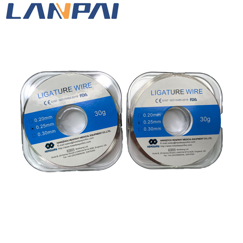 Lanpai 1pcs Roll/40g 0.20,0.25,0.30mm  Ligature Wires Stainless Steel  Dental Orthodontic Line