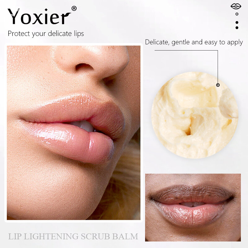 Lip Lightening Peeling Feuchtigkeits Erhellen Entfernen Schwarz Lippen Reduzieren Pigmentierung Tiefe Nahrung Reparatur Peeling Lippen Pflege