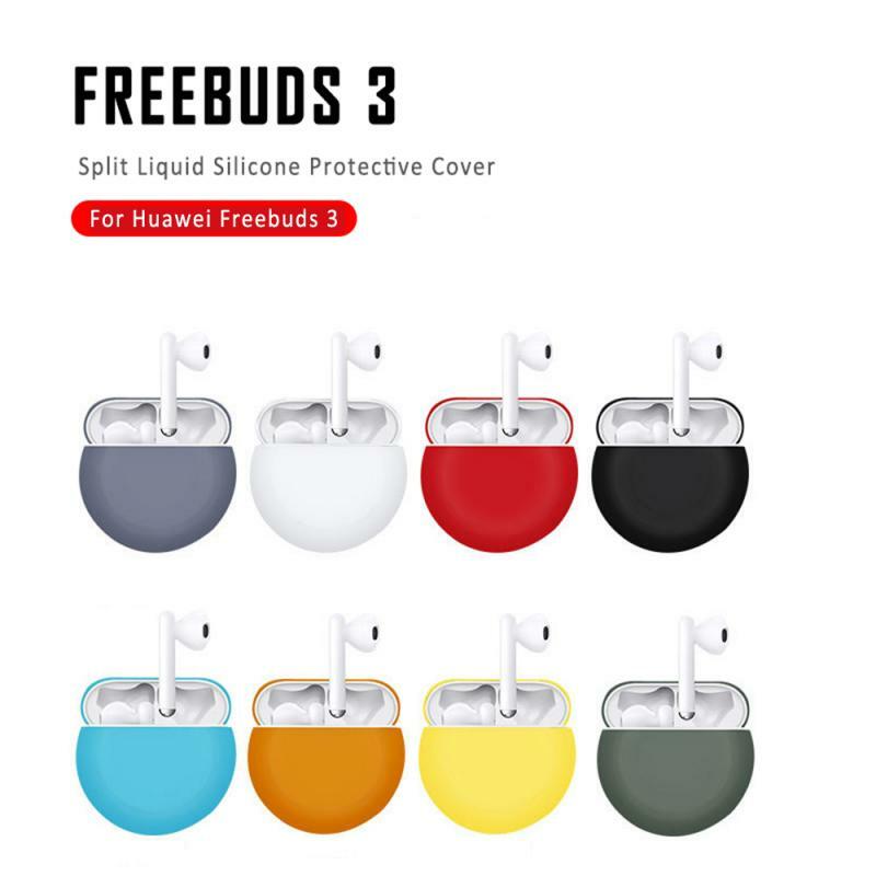 Silicone Headphone Case Bluetooth Cover For Huawei Freebuds 3 Earphone Fashion Shocks Case Water-proof New Case Set