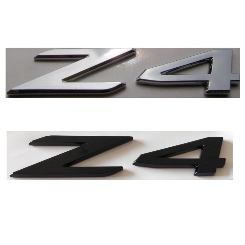 Argento lettere nere parola Z 4 numero di baule auto distintivo emblema BMW E89 E86 E85 Z4 emblemi adesivo